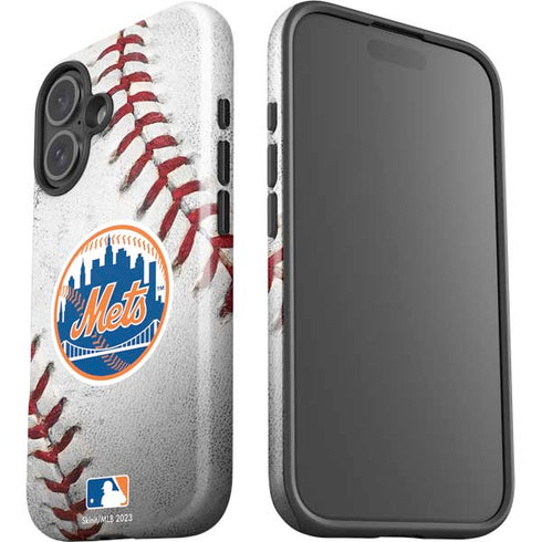 MLB New York Mets Game Ball iPhone 16 Impact Case